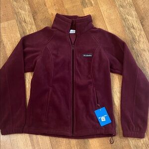 Columbia Women’s Burgundy Full-Zip Fleece Jacket